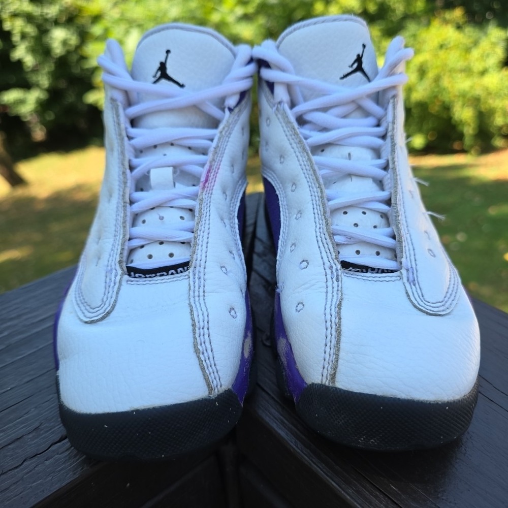 2019 Nike Air Jordan‎ Retro 13 "Lakers" Purple Youth Basketball Shoes Size 1.5Y